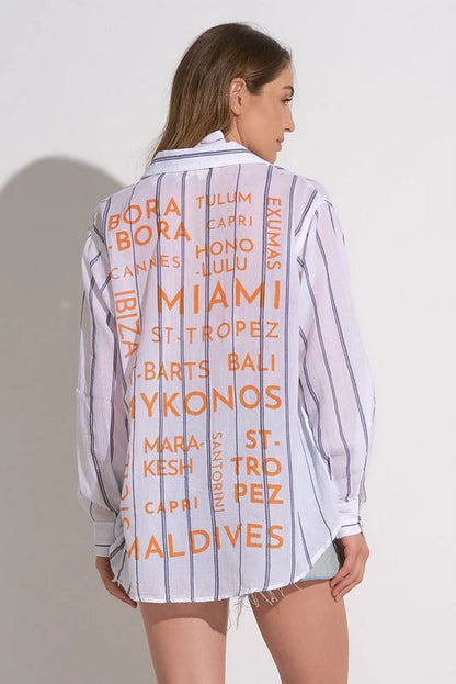 Elan | Tropical Button Down