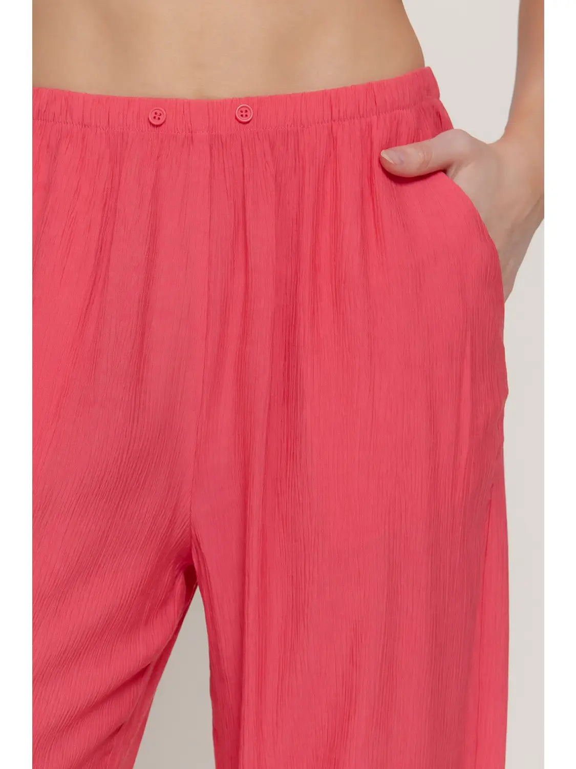 Watermelon Crush Textured Pants