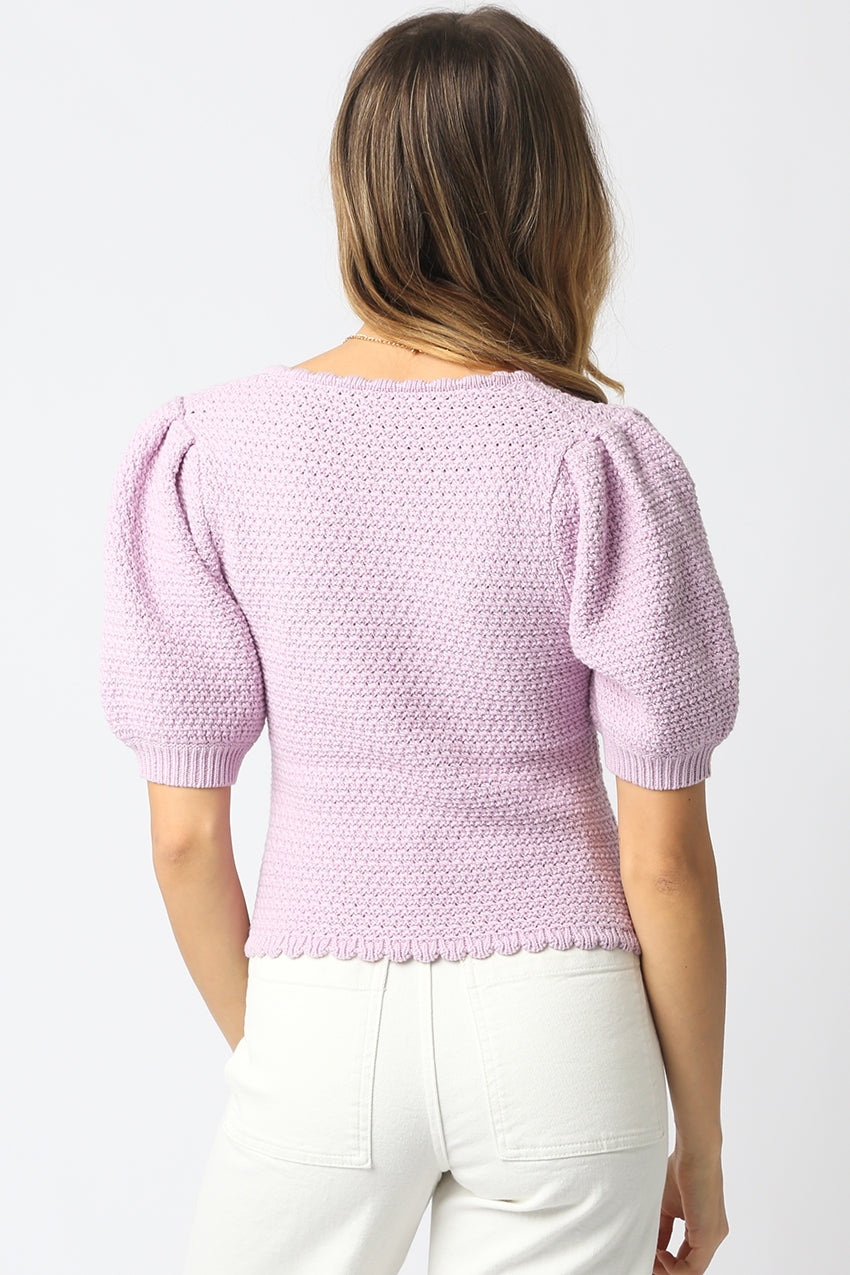 Liz Tie Front Knit Top