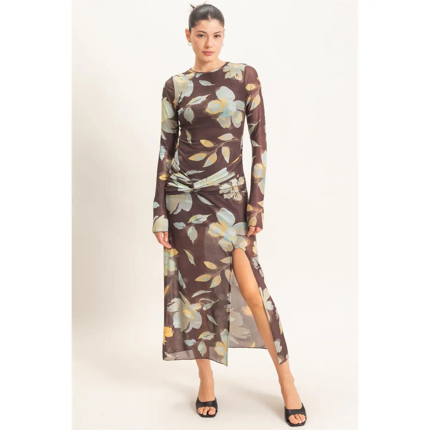 Harvest Blossom Mesh Dress