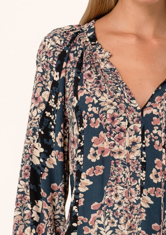 The Bloom & Bow Tie Neck Blouse