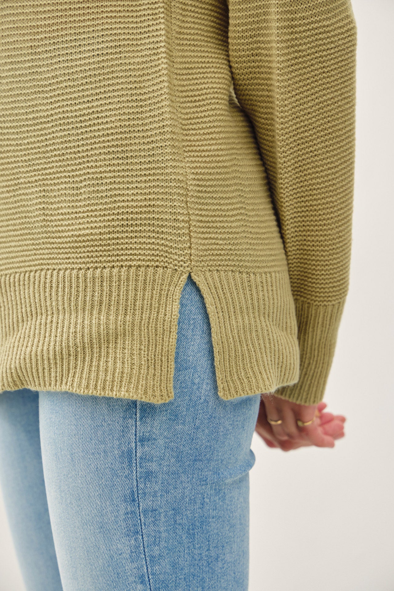 Everyday Boyfriend Fit Waffle Sweater