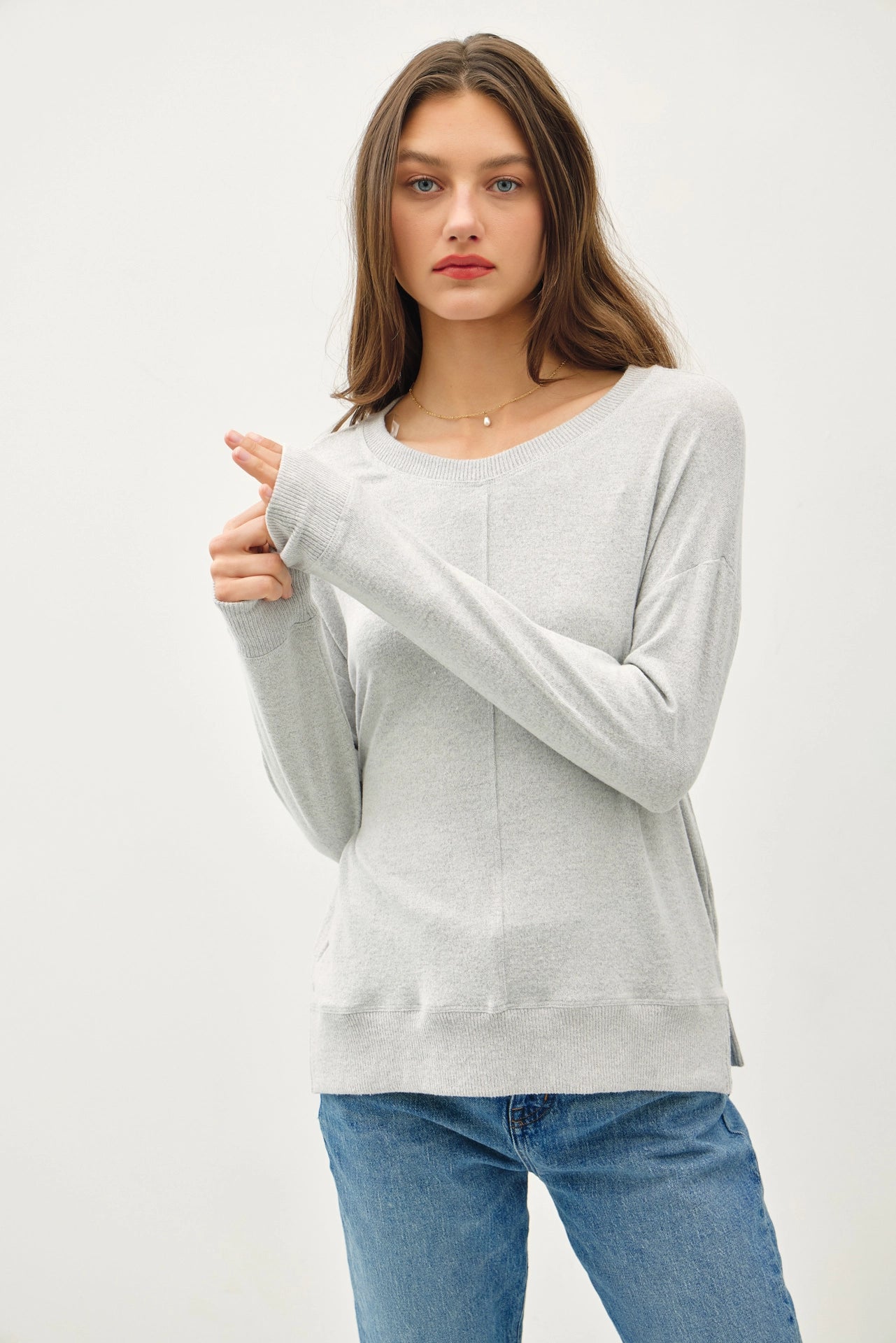 Cozy Brushed Knit Top