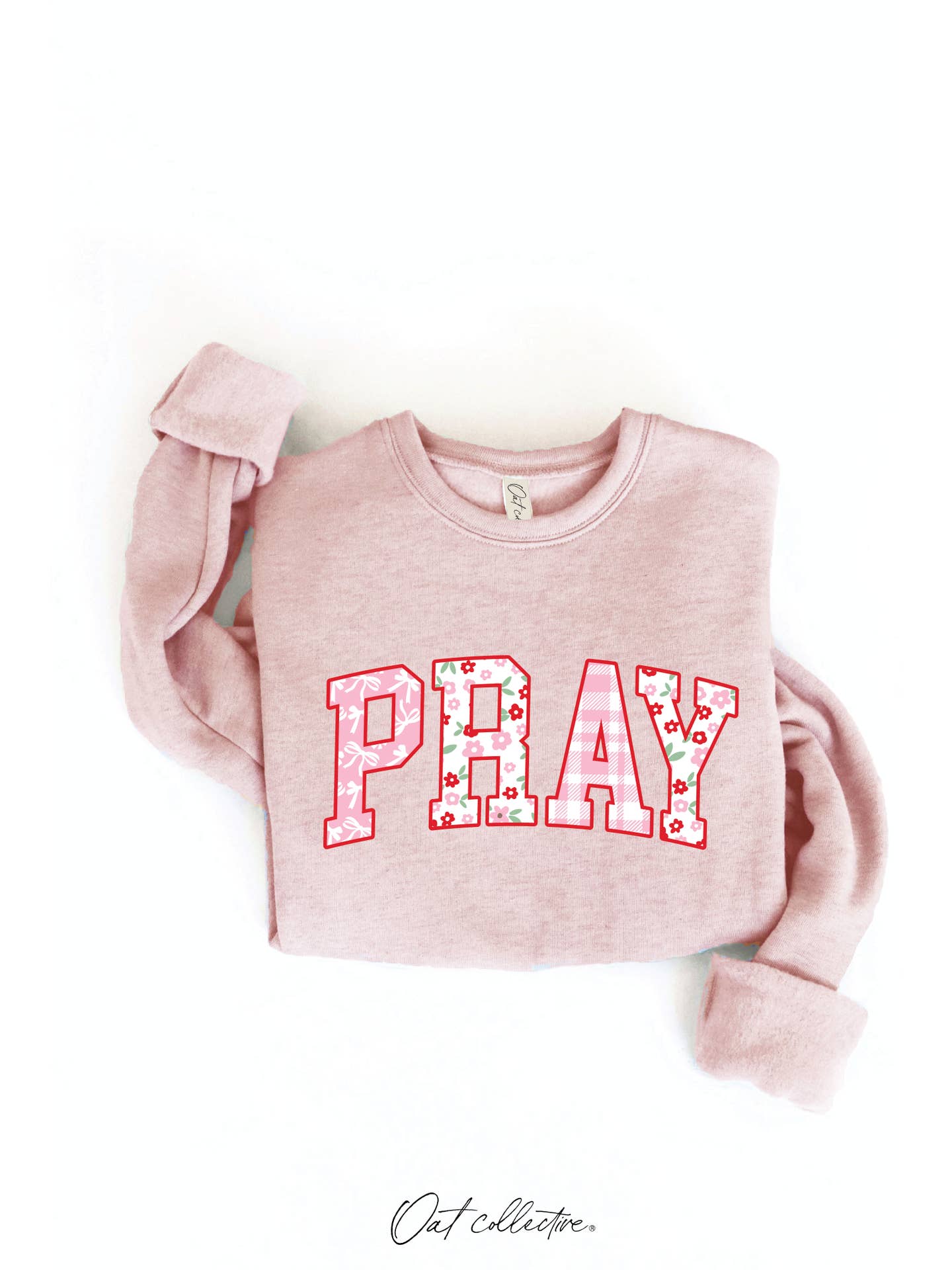 Pray With Pattern Graphic Sweater