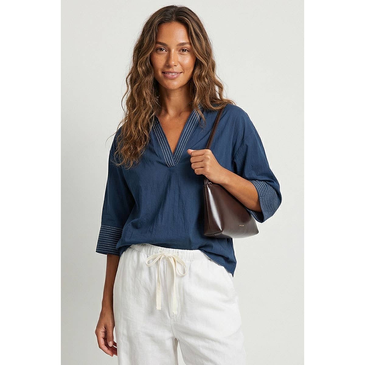The Tailored Stitch Popover Blouse