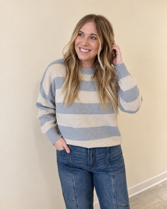 Crisp Morning Striped Sweater