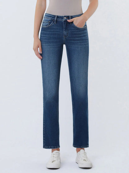 Lovervet Mid Rise Ankle Straight Jeans