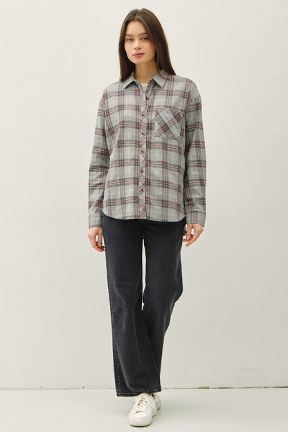 Classic Cotton Plaid Button Down