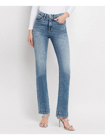 Lovervet Tummy Control High Rise Trouser Hem Bootcut Jeans
