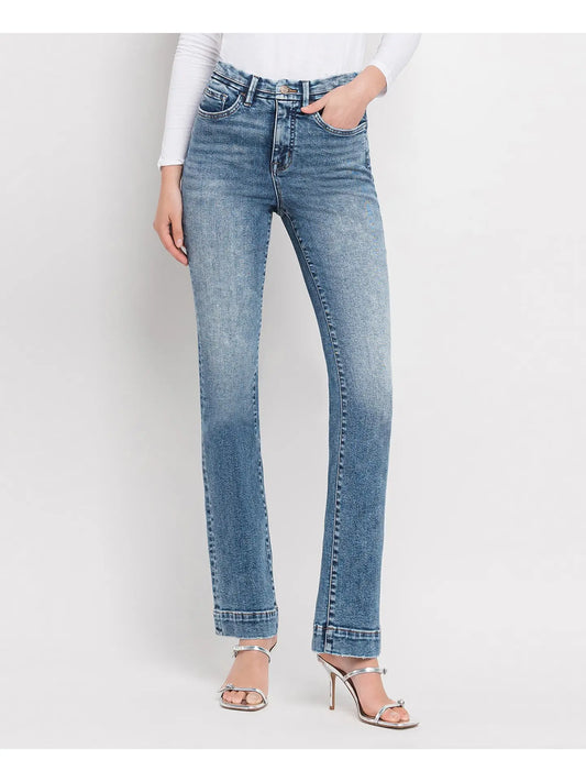 Lovervet Tummy Control High Rise Trouser Hem Bootcut Jeans