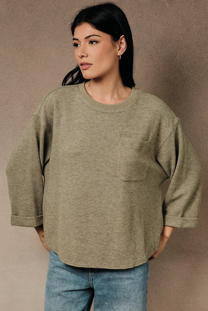 Easy Does It Ribbed Knit Top