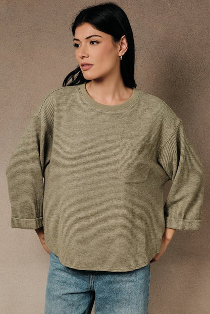 Easy Does It Ribbed Knit Top