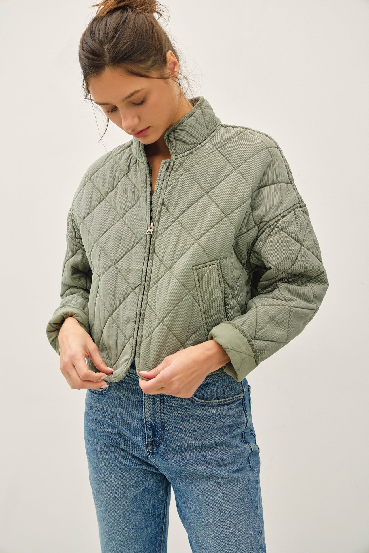 Cottage Trail Quilter Bomber Jacket