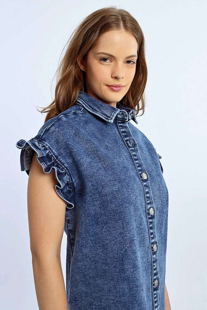 Molly Bracken | Downtown Denim Shirt Dress
