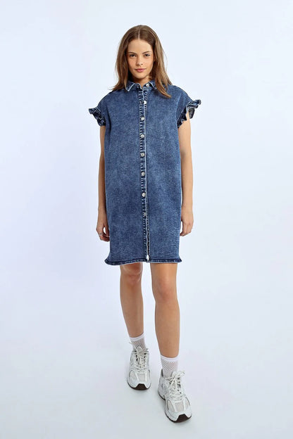 Molly Bracken | Downtown Denim Shirt Dress