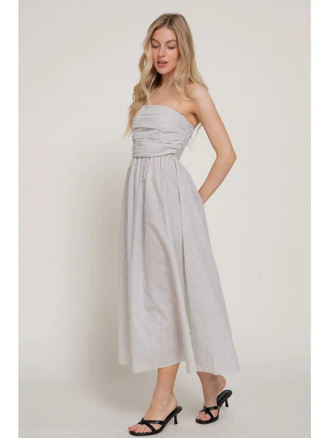 Cape Cod Striped Midi Dress