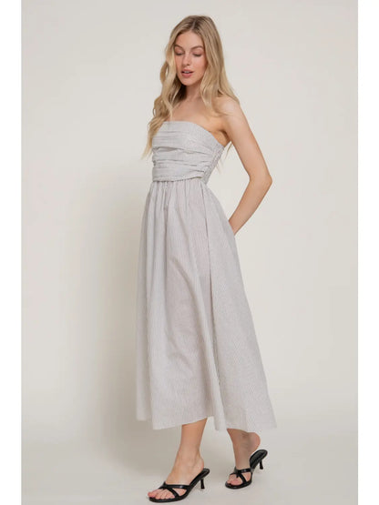 Cape Cod Striped Midi Dress