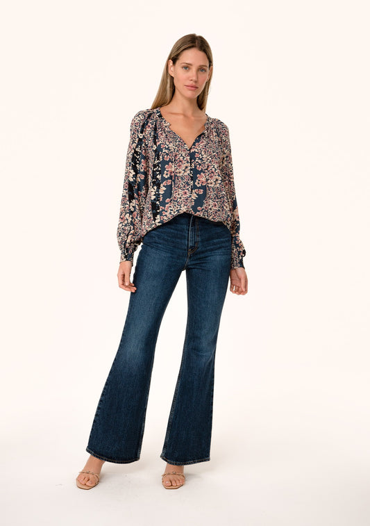 The Bloom & Bow Tie Neck Blouse