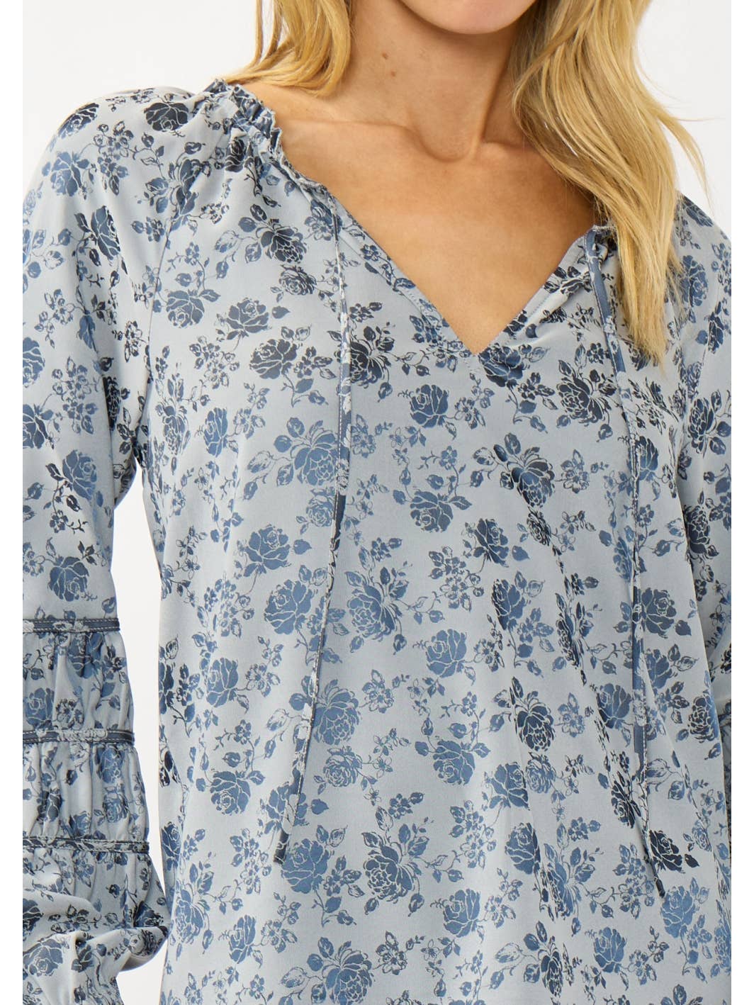 Porcelain Heirloom Floral Blouse