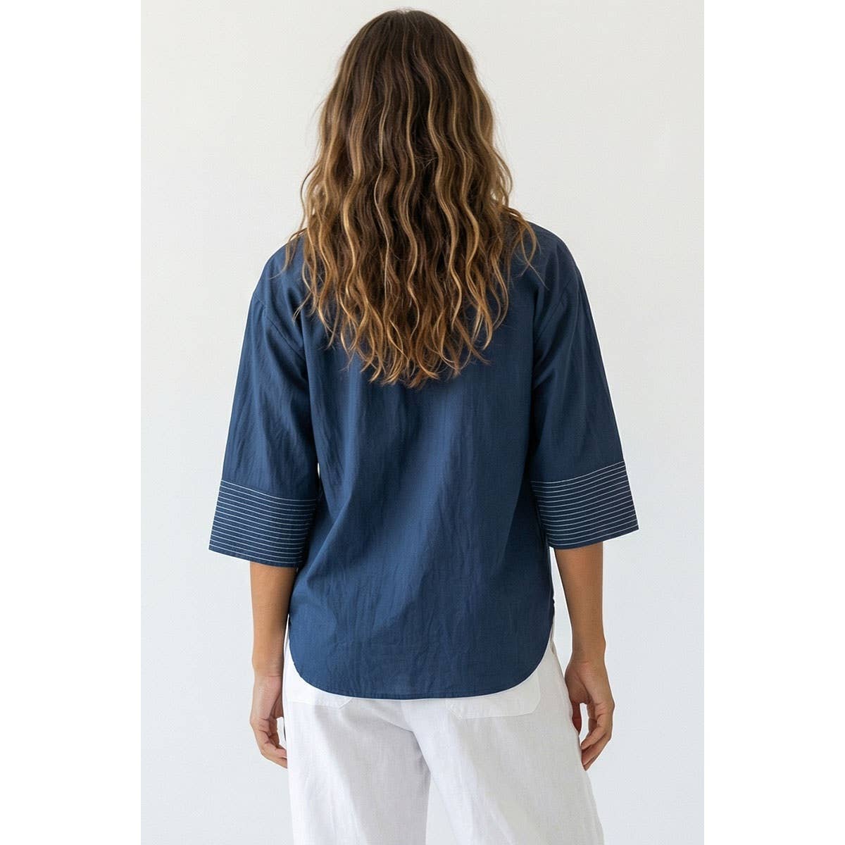 The Tailored Stitch Popover Blouse