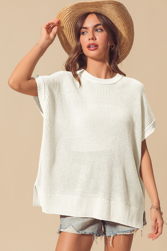 Transitional Knit Loose Dolman Top