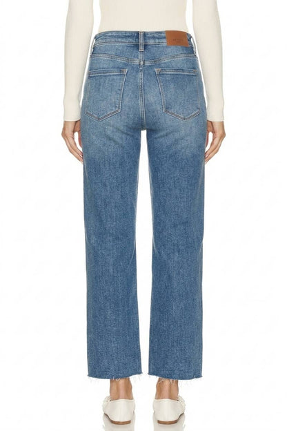 High Rise Tummy Control Straight Leg Jeans