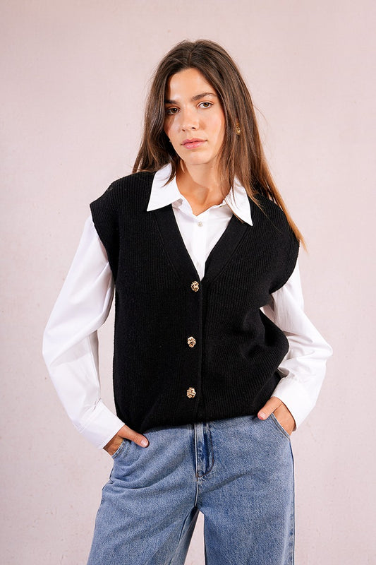 Molly Bracken | Oversized Knit Vest