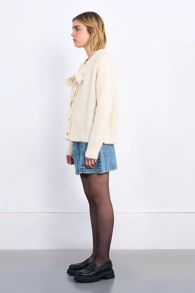 Molly Bracken | Knitted Tie Collar Cardigan
