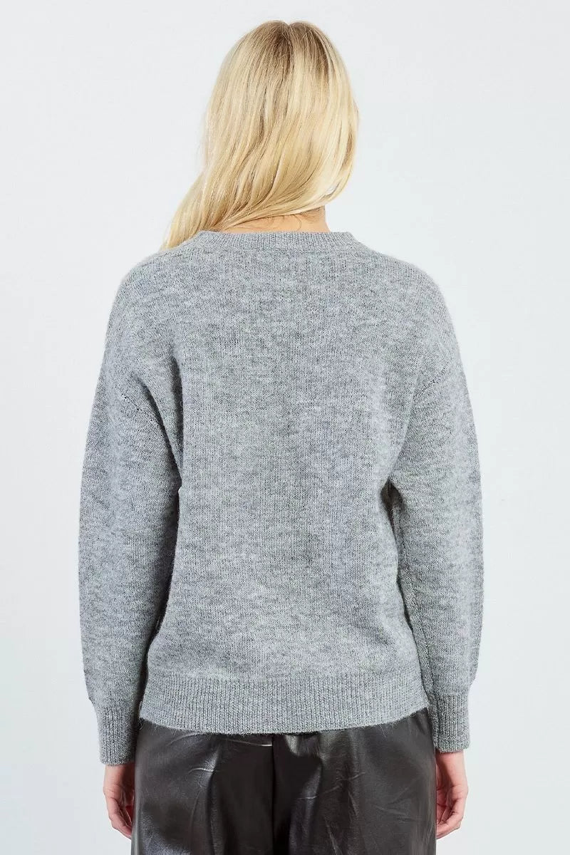 Molly Bracken | Knitted Bow And Bling Sweater