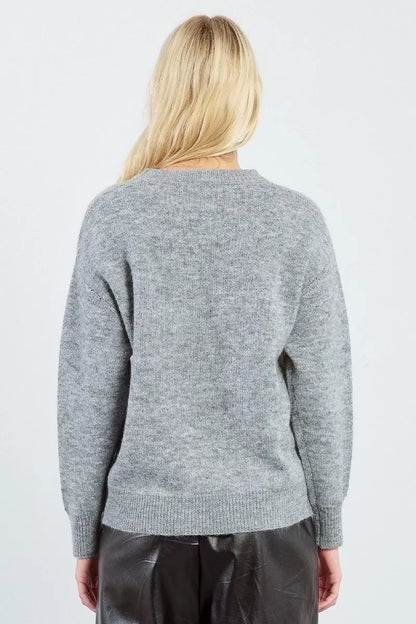 Molly Bracken | Knitted Bow And Bling Sweater