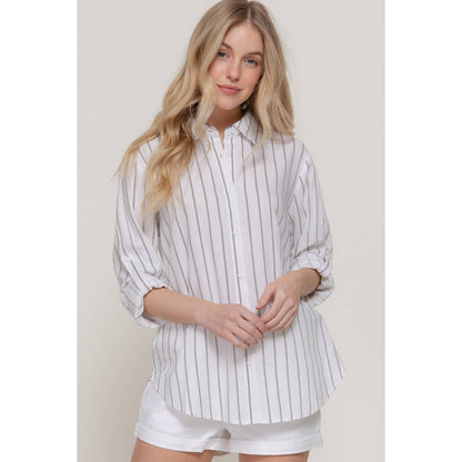 Newport Pinstripe Button Down