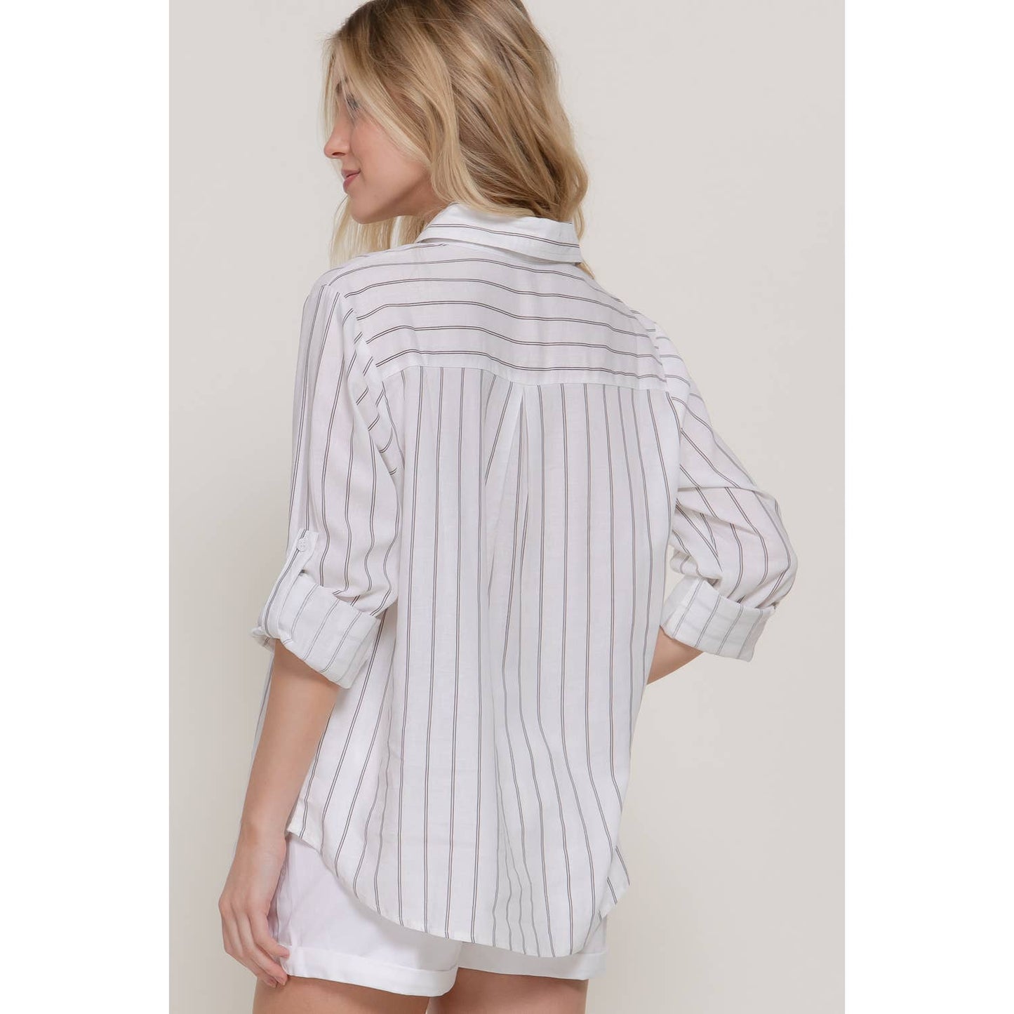 Newport Pinstripe Button Down