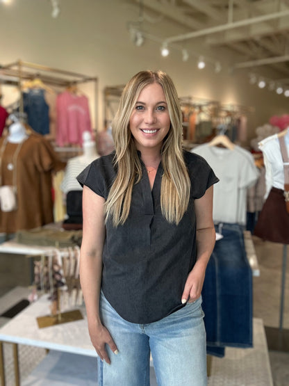 Camden Cap Sleeve Blouse