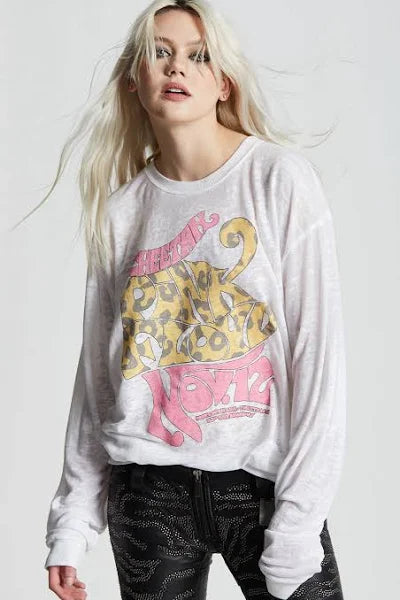 Recycled Karma | Pink Floyd Cheetah Sweatshirt