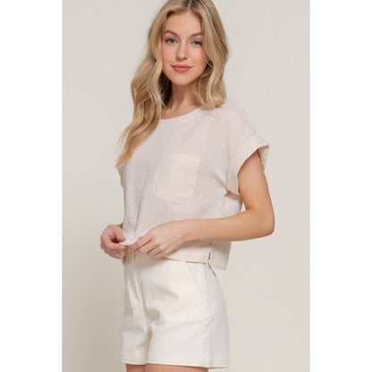 Sand Dollar Linen Tee