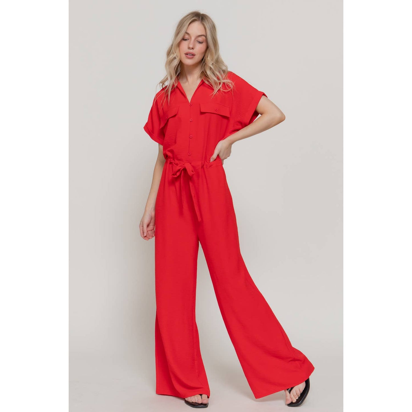 Red Hot Getaway Jumpsuit