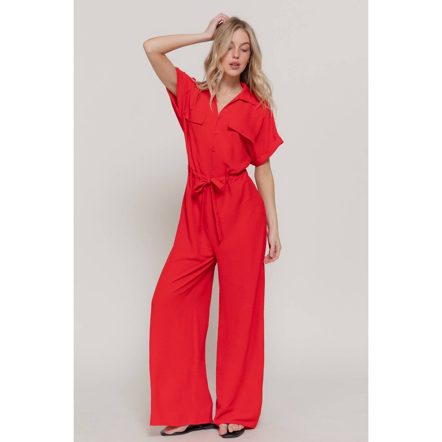 Red Hot Getaway Jumpsuit