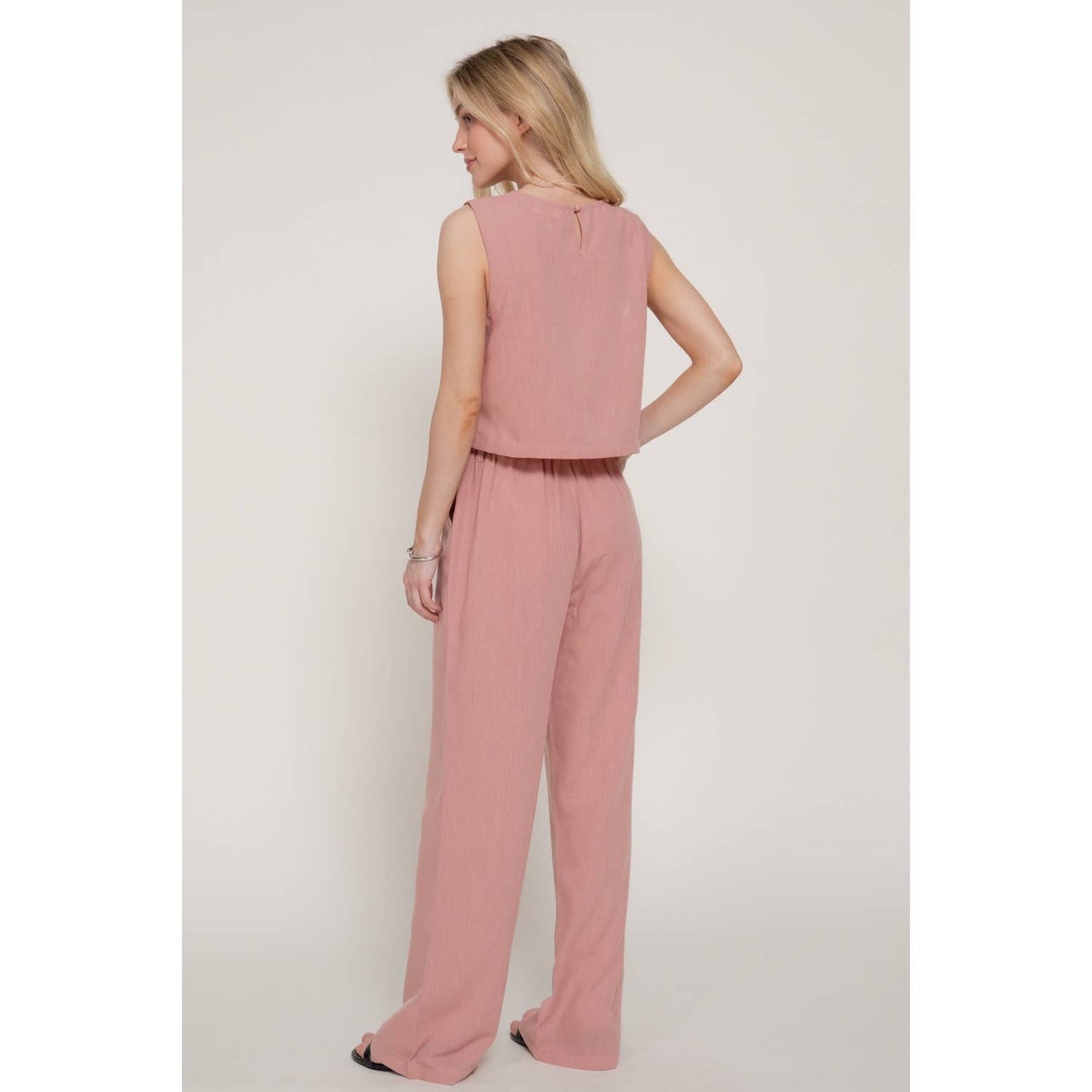 Rosewater Linen Top