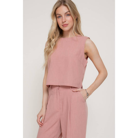 Rosewater Linen Top