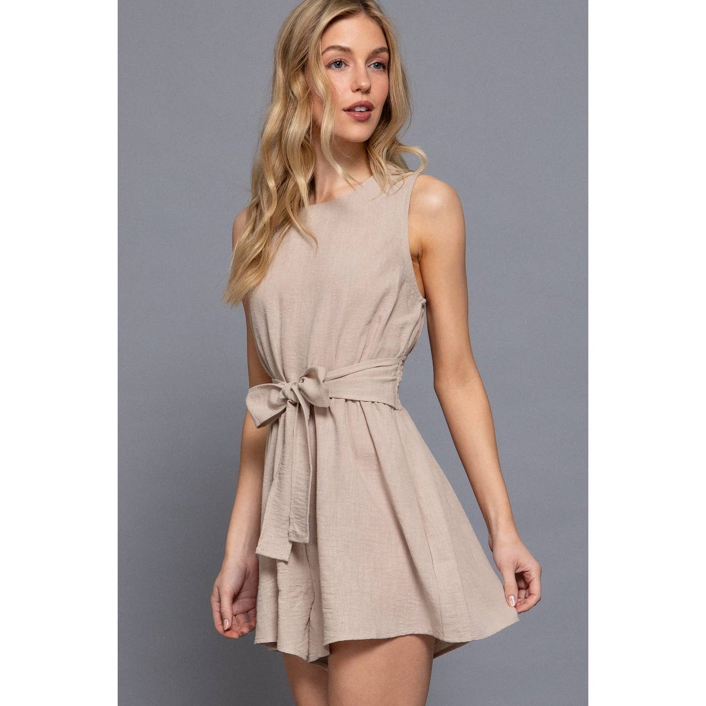 Shoreline Tie Waist Romper