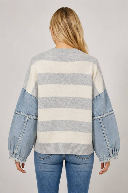 Denim Remix Sweater