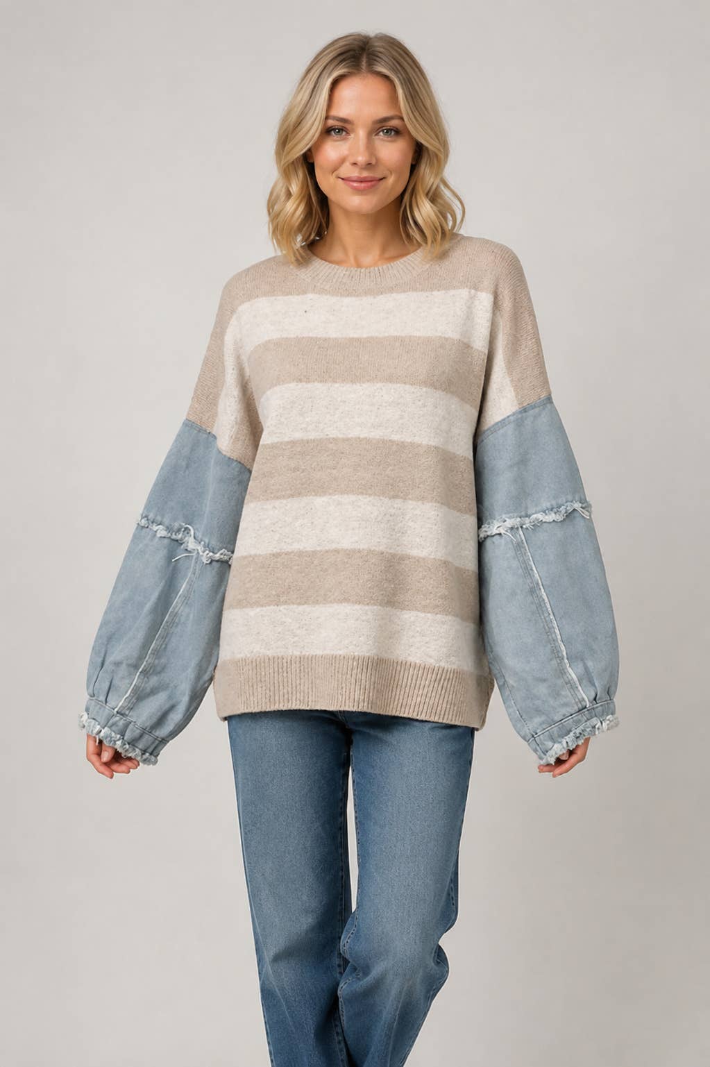 Denim Remix Sweater