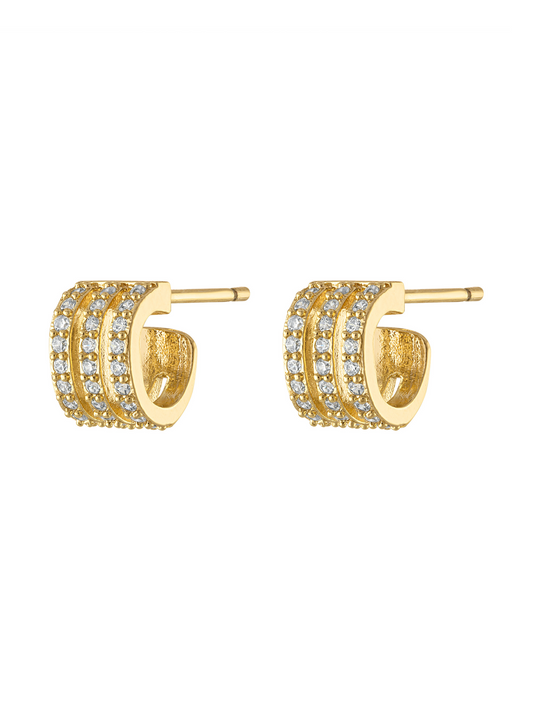Kinsey Designs | Aster Triple Curve Stud Earring