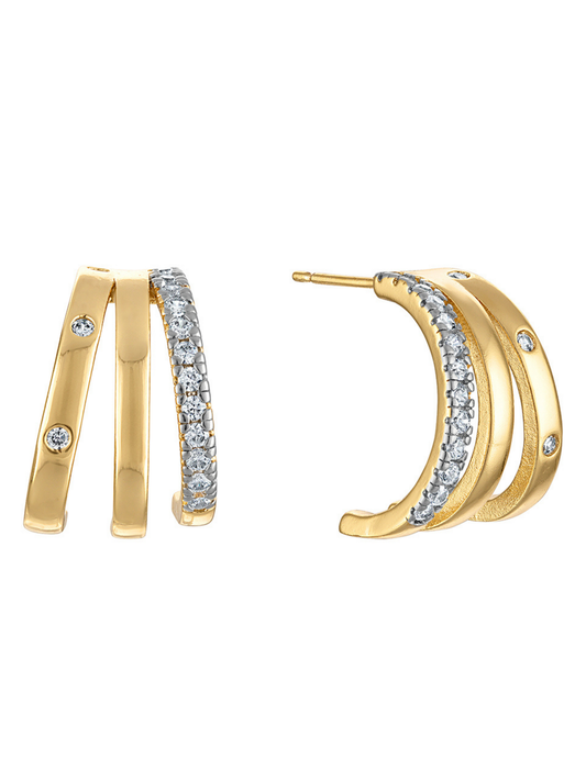 Kinsey Designs | Teddy Triple Earring Large
