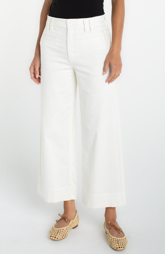 Liverpool | HR Crop Wide Leg W/ Welts 26" IN