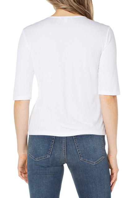 Liverpool Double Layered V-Neck Top