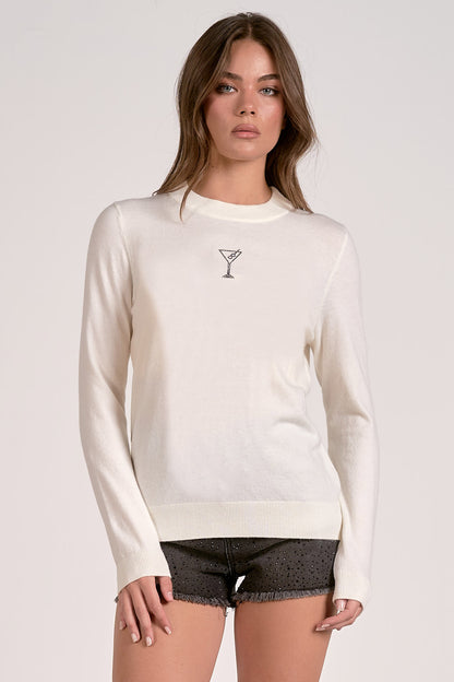 Elan Martini Crew Neck Sweater