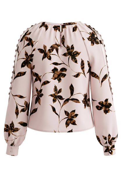Liverpool Button Sleeve Blouse