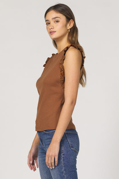 Dear John | Bridgette Ruffle Sleeve Top