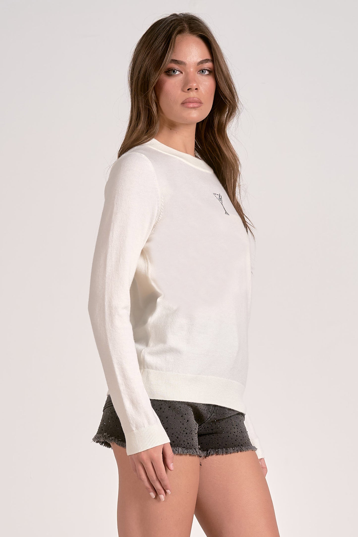Elan Martini Crew Neck Sweater